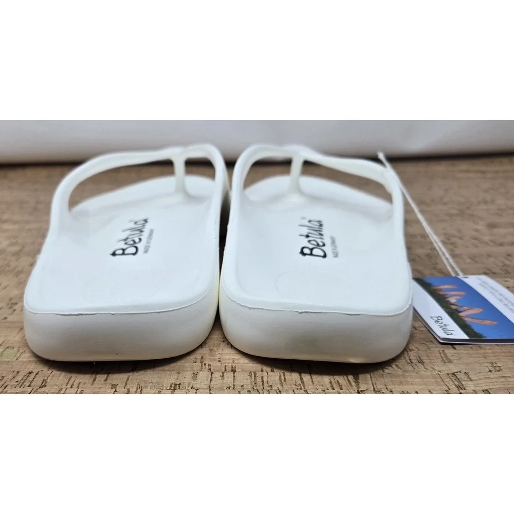 Betula by Birkenstock Energy White EVA Thong Sandals Mens 13 EU 46 New